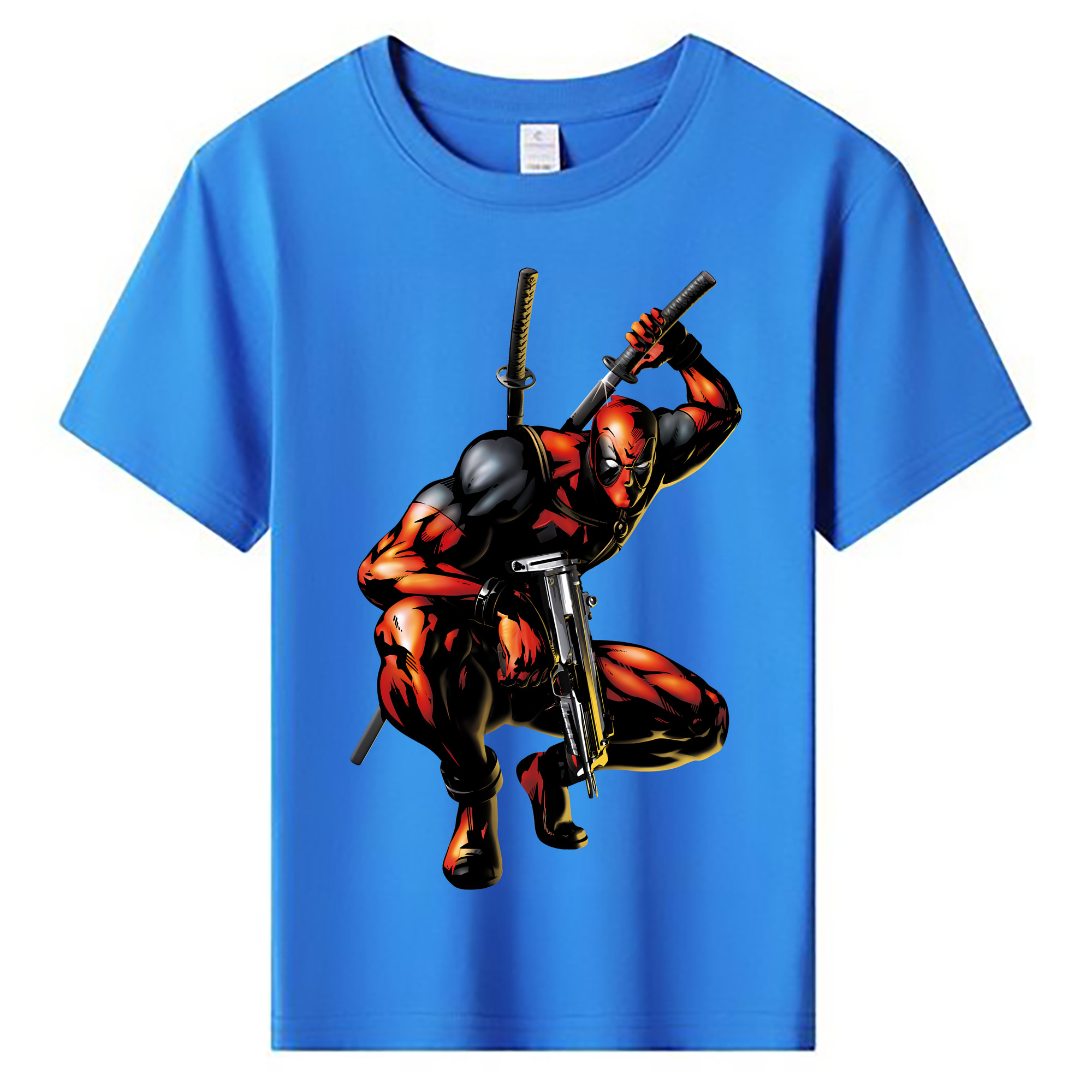 （画像用） Deadpool デッドプール 綿100％キッズTシャツ（フロントプリント）
